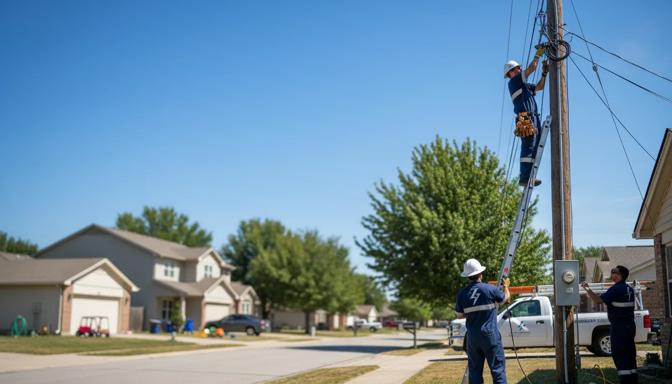 Residential electrician providing installation services in Morristown, AZ